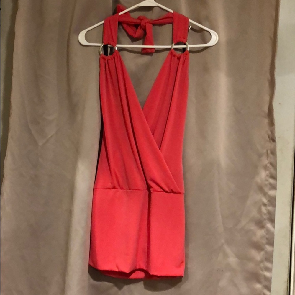 Pink Fitted Mini Dress